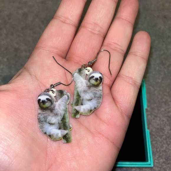 sloth Jewelry - Cute Sloth 🦥 resin earrings
